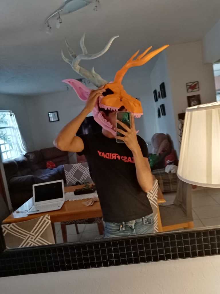 Wendigo Mask (Organized) 3d model