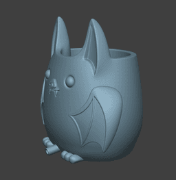 Cute Bat – Self Draining Sponge Holder 3d model