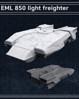Kay Vess' EML-850 Light Freighter - Star Wars 3d model