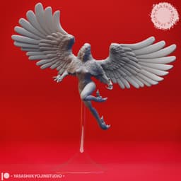 Harpy Mob - Tabletop Miniature (Pre-Supported) 3d model