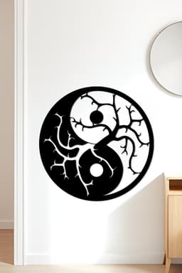 Yin Yang Wall Art, Wall Decor, Home Decor 3d model
