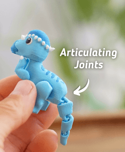 Prehistoric Pachysaurus - Articulated Fidget Dino - Ludo Flexy 3d model