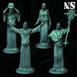 Cult of Cthulhu - Cultists x4 3d model