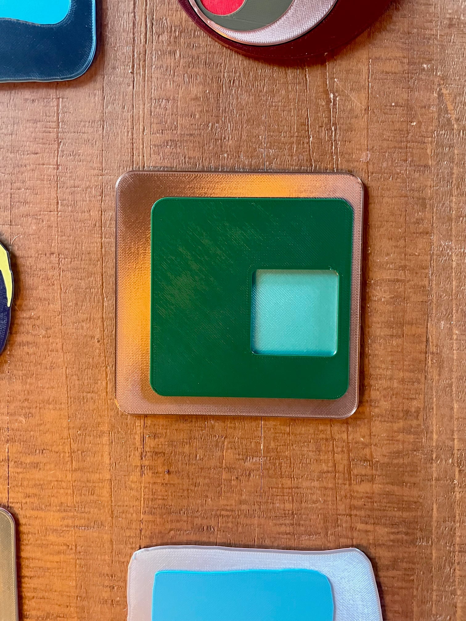 Squares Retro Coaster 3d model