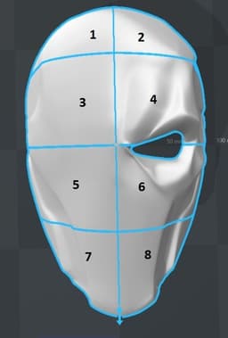 Deathstroke mask Arkham Origins with Back Piece 3d model