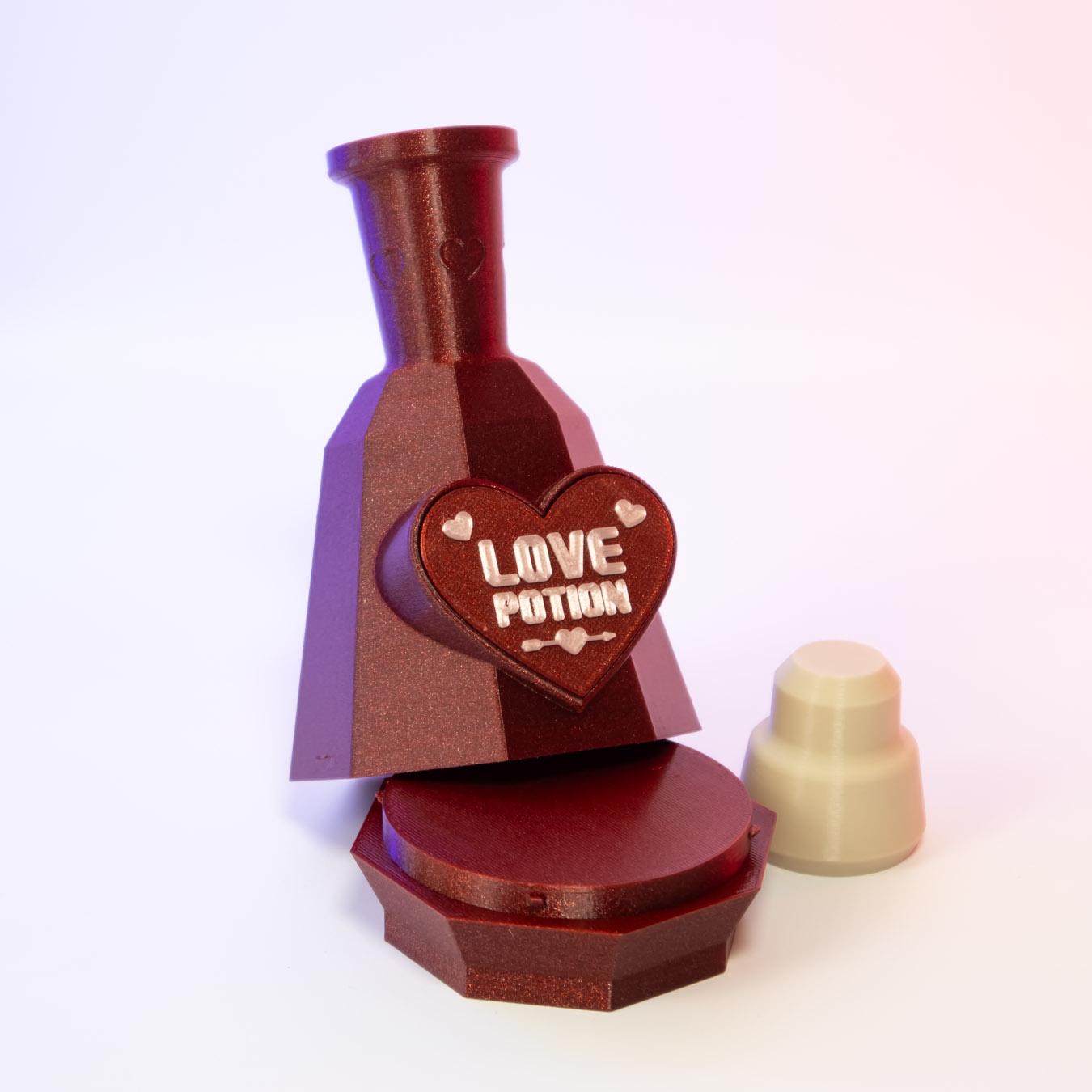 Love Potion Bottle - secret stash container 3d model
