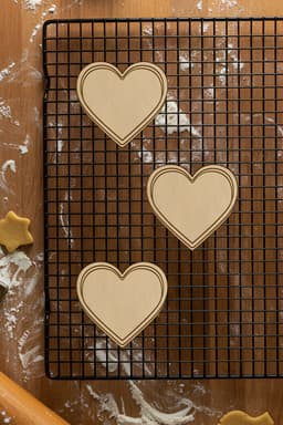 Heart Cookie Cutter, Biscuit Cutter 3d model