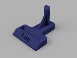 Zippo lighter stand lable Fire 3d model