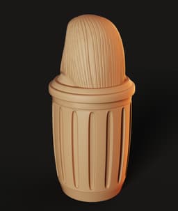 Egyptian Canopic Jars Set STL | Décor 3D Print | 4-Pack 3d model