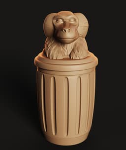 Egyptian Canopic Jars Set STL | Décor 3D Print | 4-Pack 3d model
