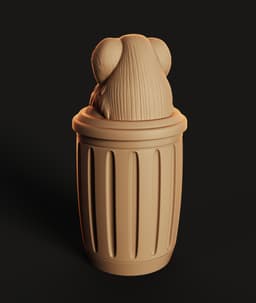 Egyptian Canopic Jars Set STL | Décor 3D Print | 4-Pack 3d model