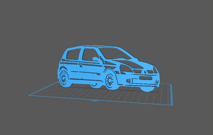 Renault - Clio 2 RS Phase 2 Wall Art 3d model