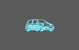 Renault - Clio 2 RS Phase 2 Wall Art 3d model