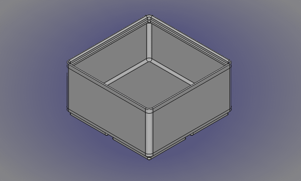 FreeCAD Gridfinity Parametric Simple Storage Bin-Body.stl 3d model