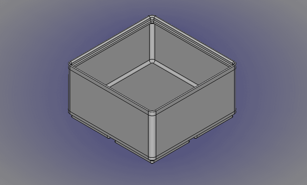 FreeCAD Gridfinity Parametric Simple Storage Bin-Body.stl 3d model