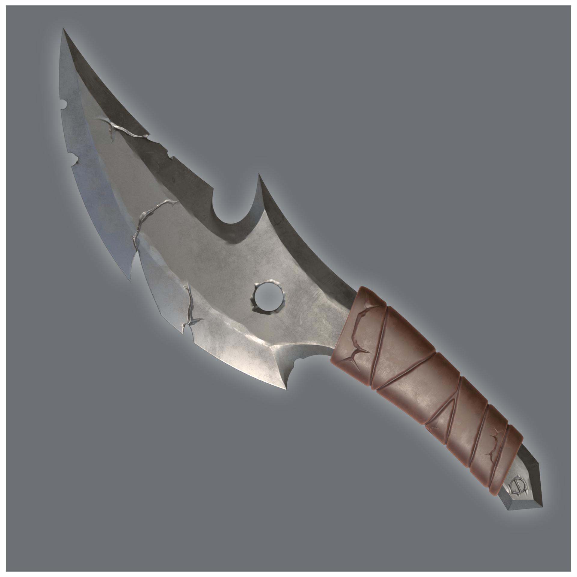 Stylized Knife 010424 3d model