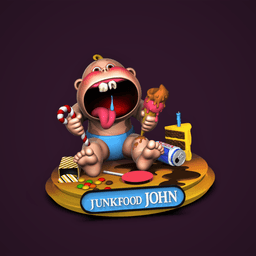 Junkfood JOHN -Garbage Pail Kids 3d model