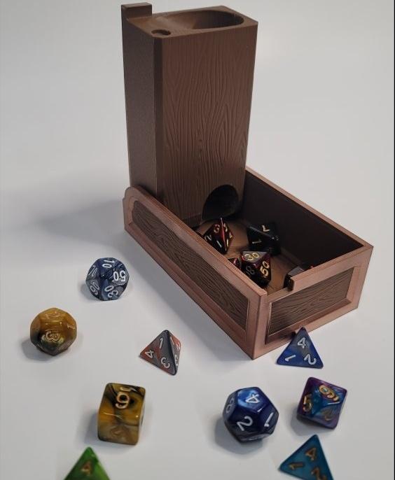 Foldable travel Dice Tower 3d model