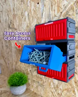 Cargo Containers - 2x1 (Medium Modular Storage) 3d model