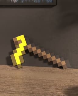 Minecraft Hoe (Layered for Multicolor and single color printer) 3d model