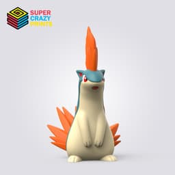 Quilava 3d model