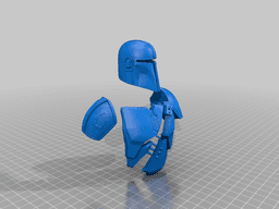 Mandalorian Bust Multicolor for MMU ERCF Palette 3d model