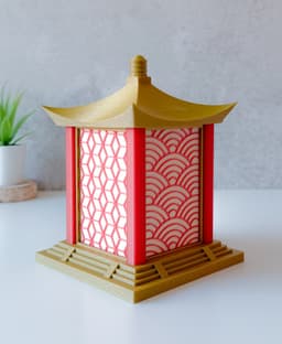 Japanese Style Tea Light Box 3d model