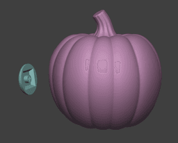 Cute Pumpkin Clicker - Halloween Fidget Toy - Kawaii Pumpkin 3D Print File 3d model