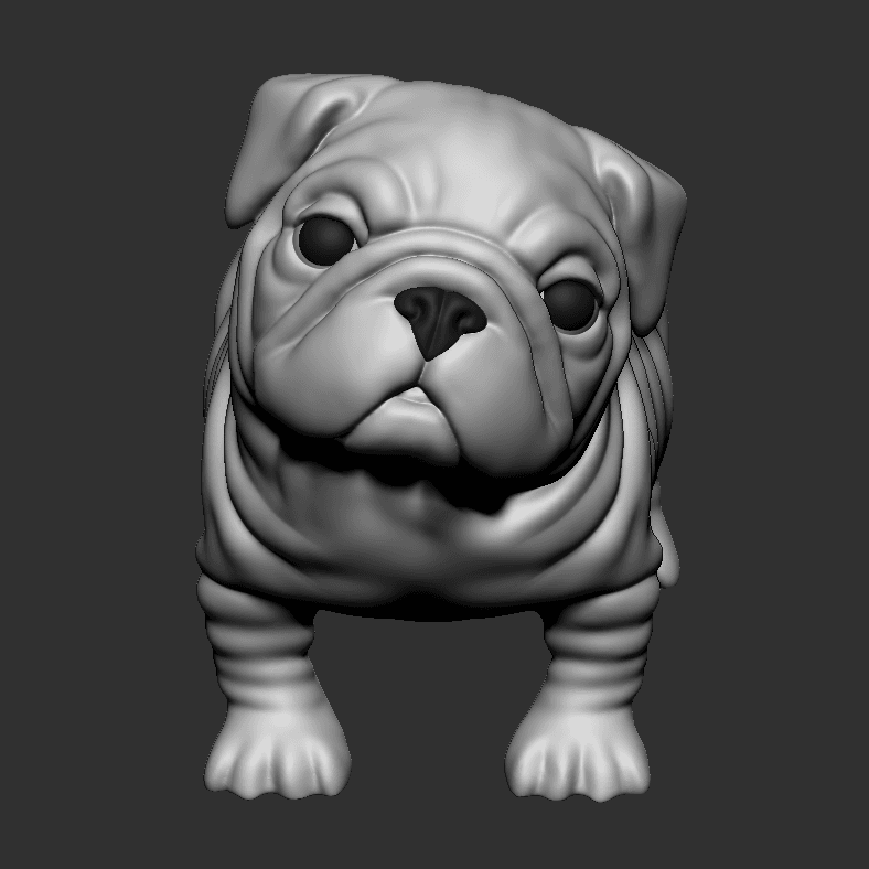 Question Bulldog 3d model