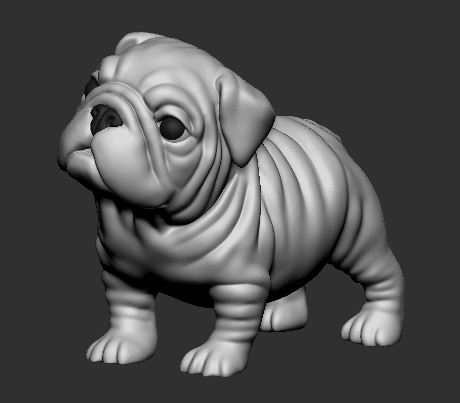 Question Bulldog 3d model