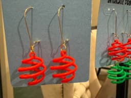 Spiral Earrings 3d model