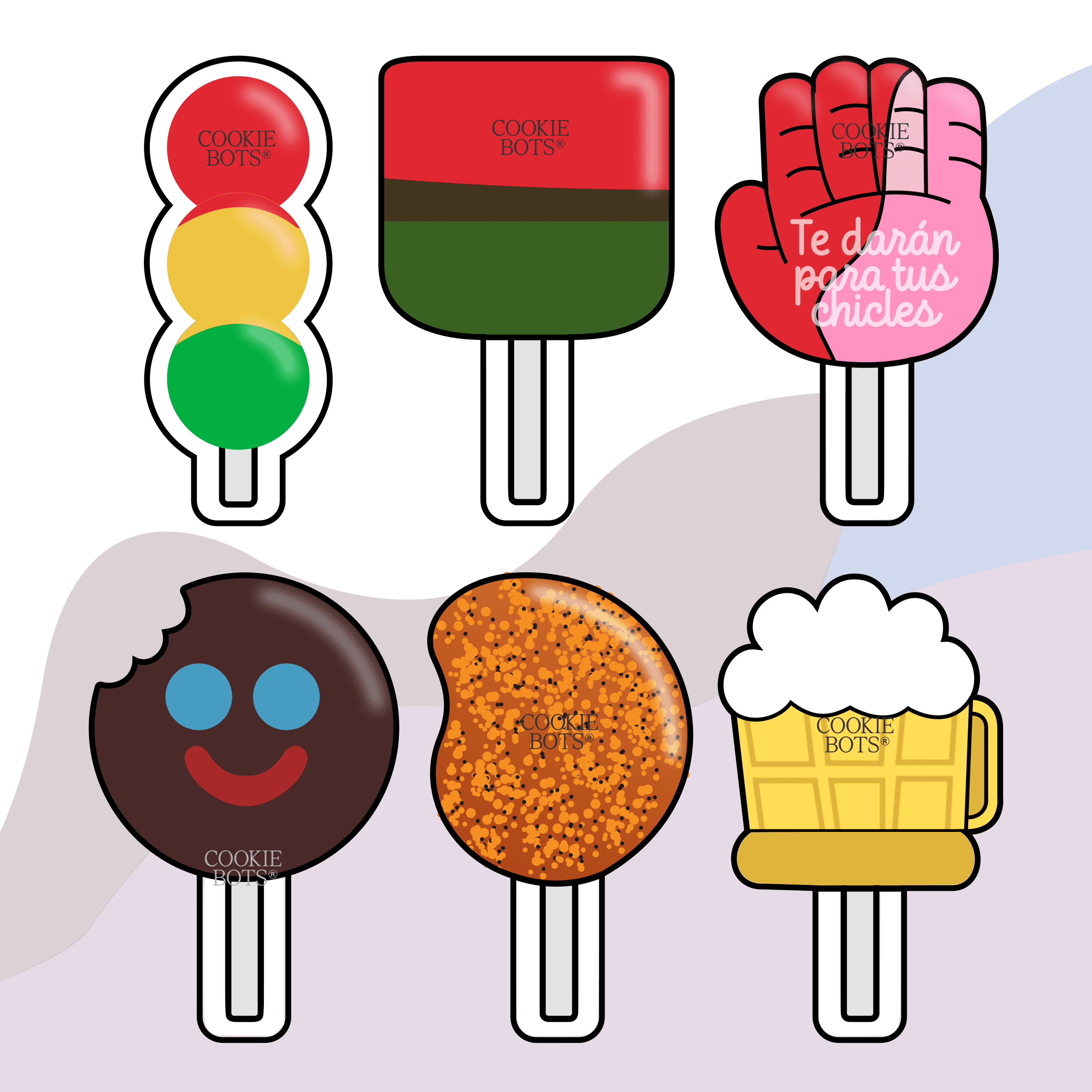 Paletas Mexicanas / Lollipop Cutter STL 3d model
