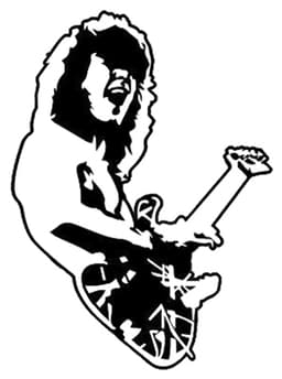 Eddie Van Halen Wall Hanger 3d model