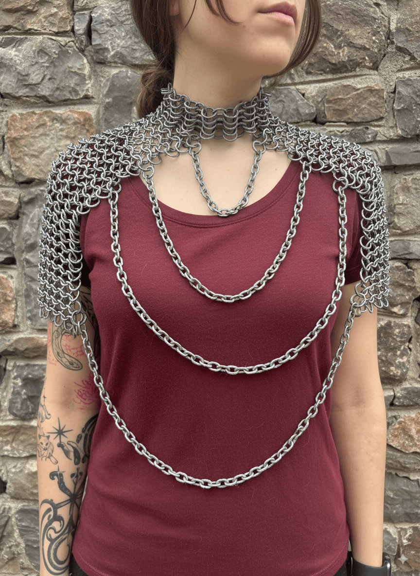 Chainmail Shoulder Armor 3d model