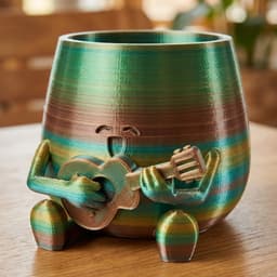 HAPPY FACE PLANTER GUITAR SINGING 3d model