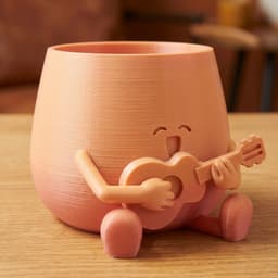 HAPPY FACE PLANTER GUITAR SINGING 3d model