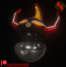 Megazord Pokeball 3d model