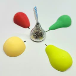 Mini Pears Decorative Magnet Set :: The 'Low-Hanging Fruit' Collection 3d model
