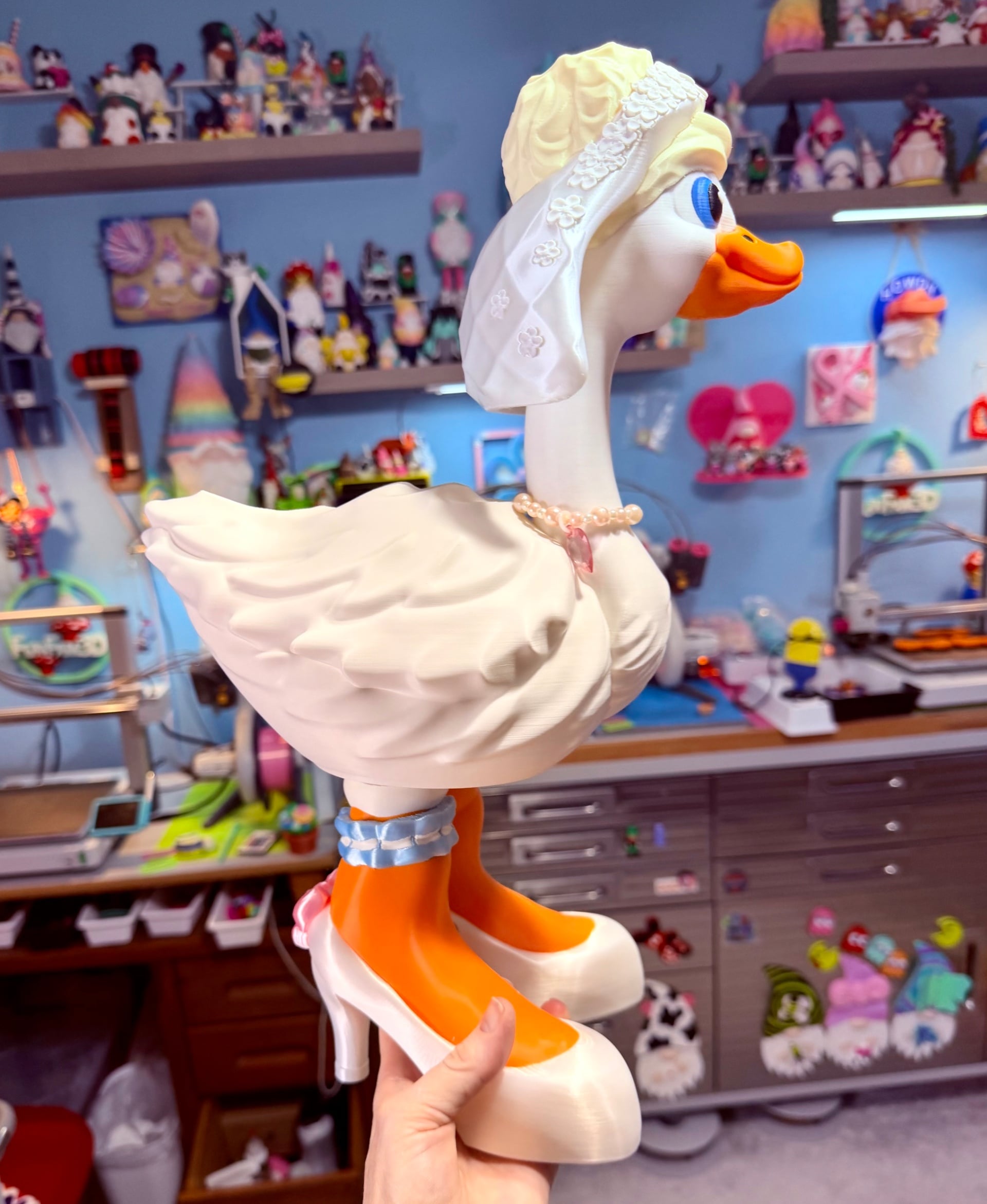Bride Goose Gear for Porch Goose 3d model