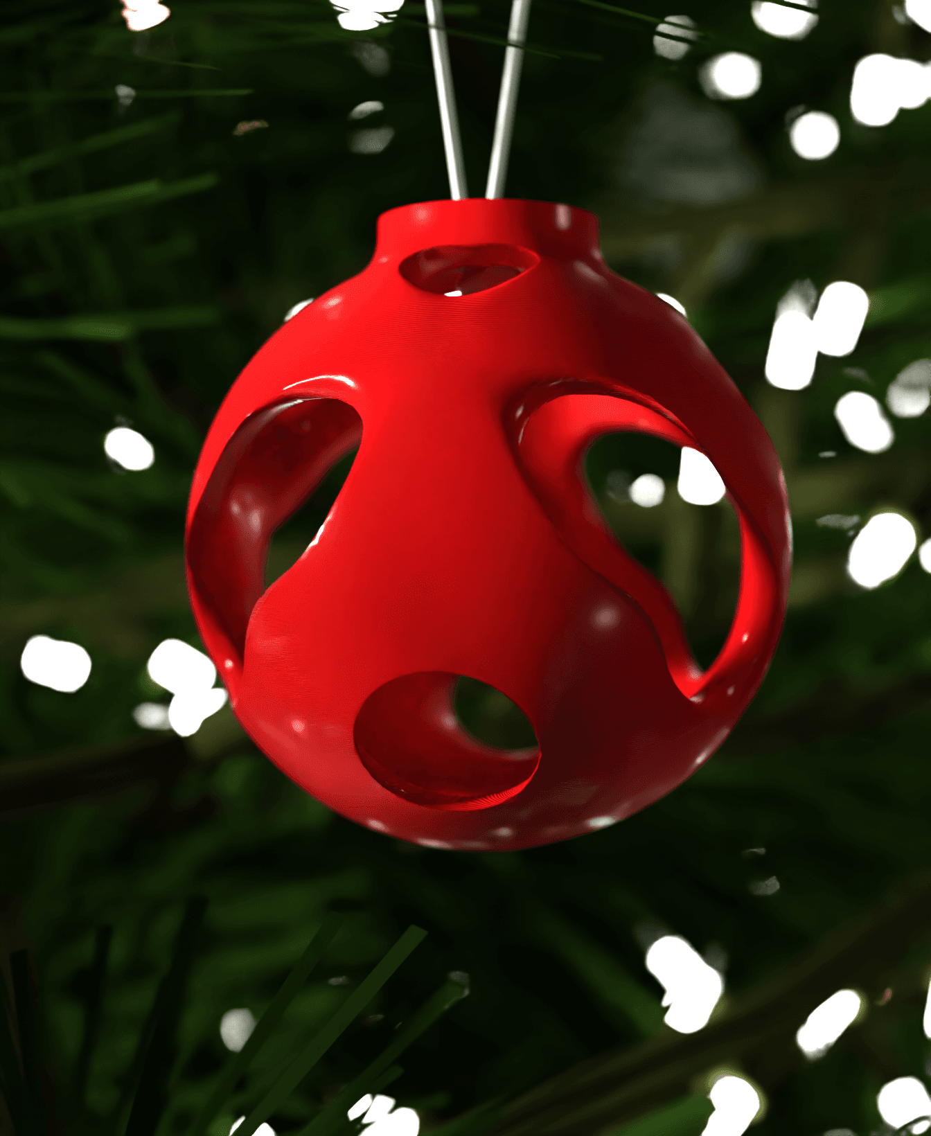 Christmas Ornament Snowflake Shells 003 3d model