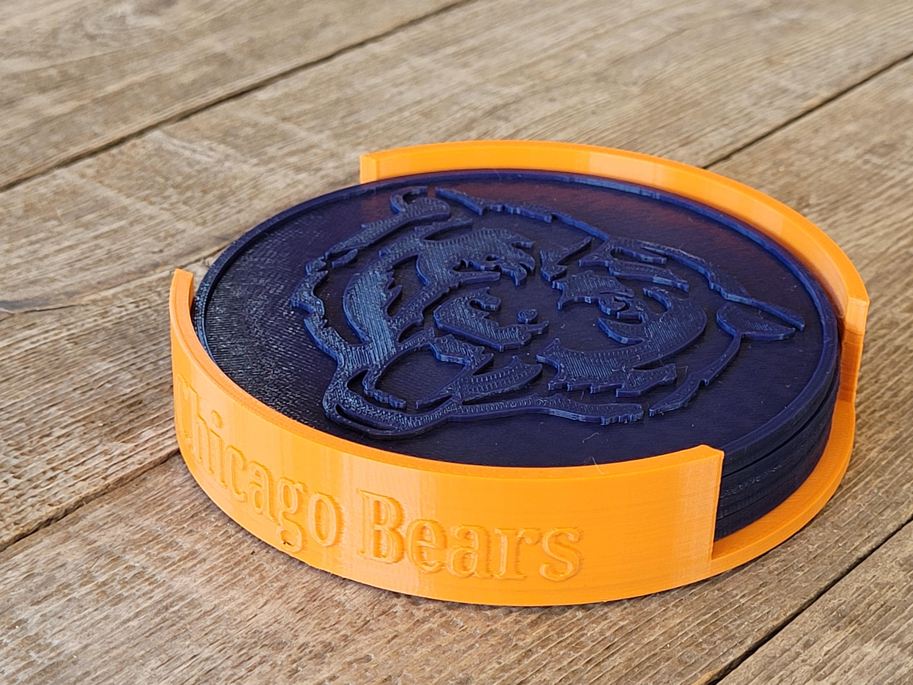 Chicago Bears Drink Coaster 3d model