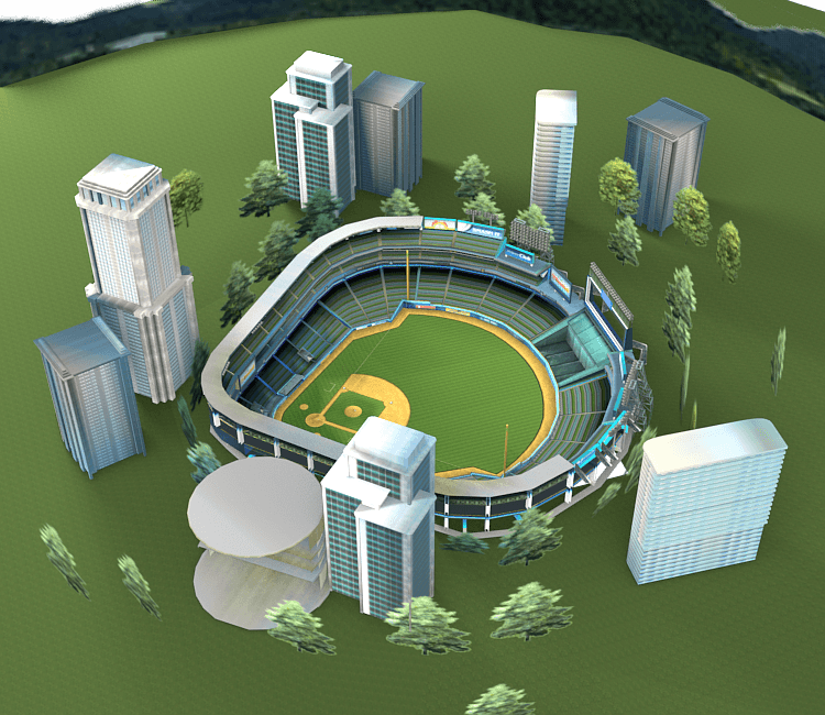 Wii Stadium 3d model