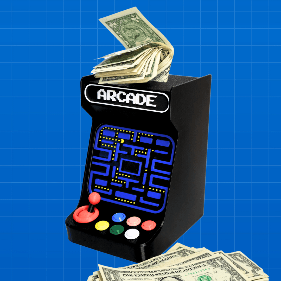 Retro Arcade Money Bank  3d model