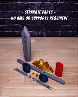 Wonder Woman Sword – Sword Kit (No AMS, No Support, No Glue) 3d model