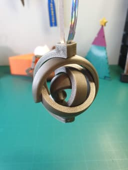 Gimbal Ornament || Christmas 3d model