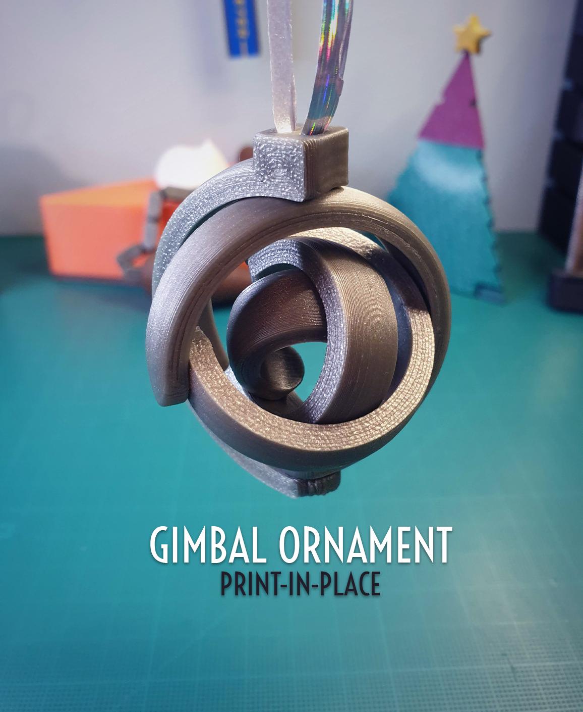 Gimbal Ornament || Christmas 3d model