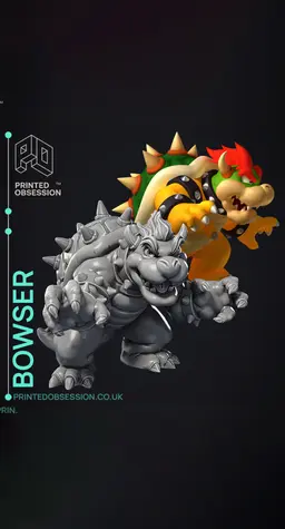 Bowser - Super Mario Bros - Fan Art 3d model
