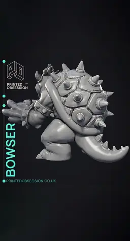 Bowser - Super Mario Bros - Fan Art 3d model