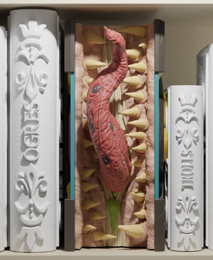 Monsters_Book Mimic 3d model
