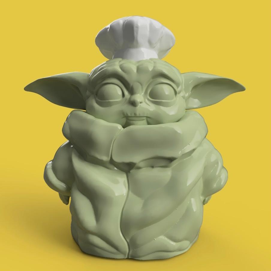 chef yoda 3d model